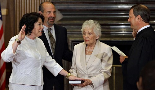 Sonia Sotomayor, John Roberts, Juan Luis Sotomayor, Celina Sotomayor