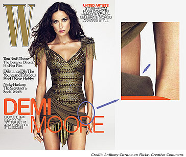 W Magazine's Demi Moore PhotoShop flub [a closer look]