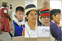 Indigenous participants at a UN meeting  UN Photo/Jean-Marc Ferr
