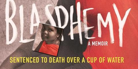 The cover of Asia Bibi's book, Blasphemy.